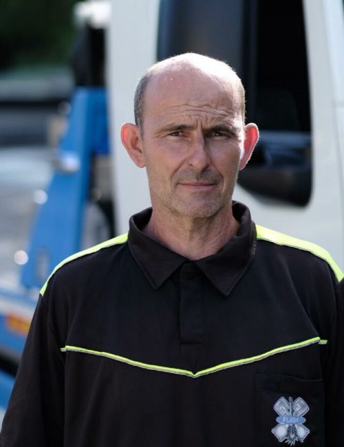 Davy, dépanneur chez Flash dépannage dans les Alpes-Maritimes.